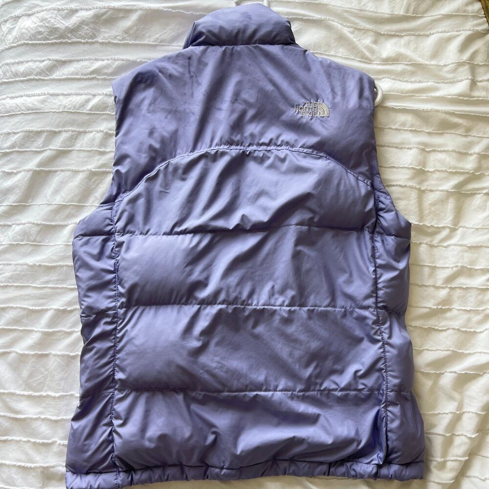 The North Face Down 700 Fill Puffer Vest Women's M Purple In Great Condition - Picture 6 of 6